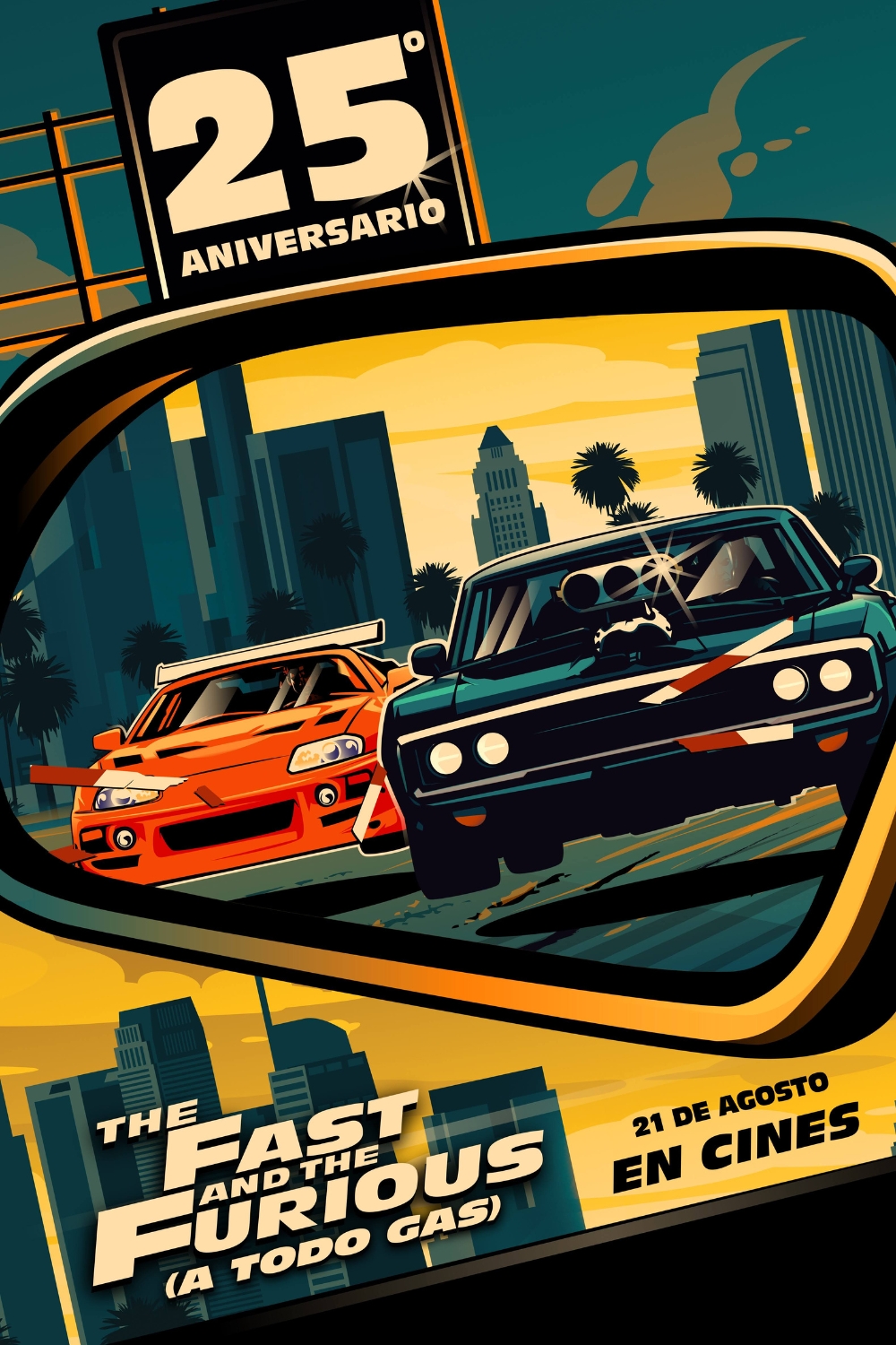 Póster de Exposición Coches + Fast & Furious 25 aniversario
