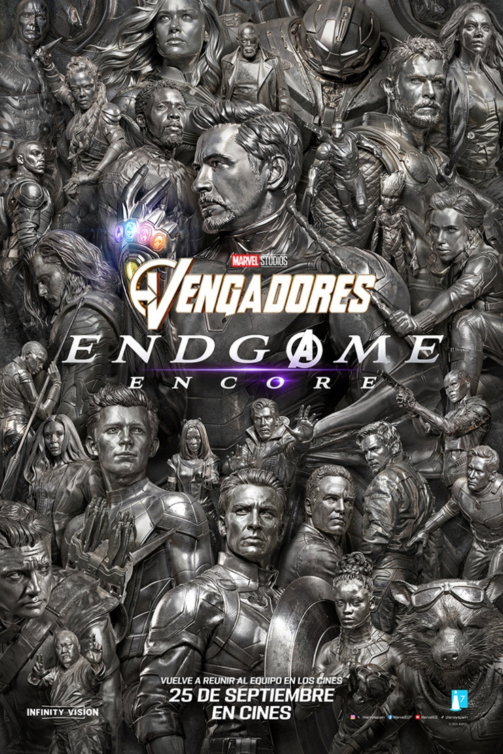 Póster de Vengadores Endgame Encore + Cosplay night